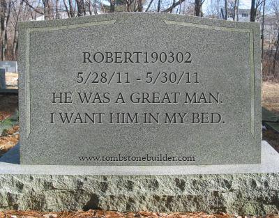 Robert190302, We Miss You! We Will Salute You When You Return Generate.php?top1=Robert190302&top2=5%2F28%2F11+-+5%2F30%2F11&top3=He+was+a+great+man.&top4=I+want+him+in+my+bed